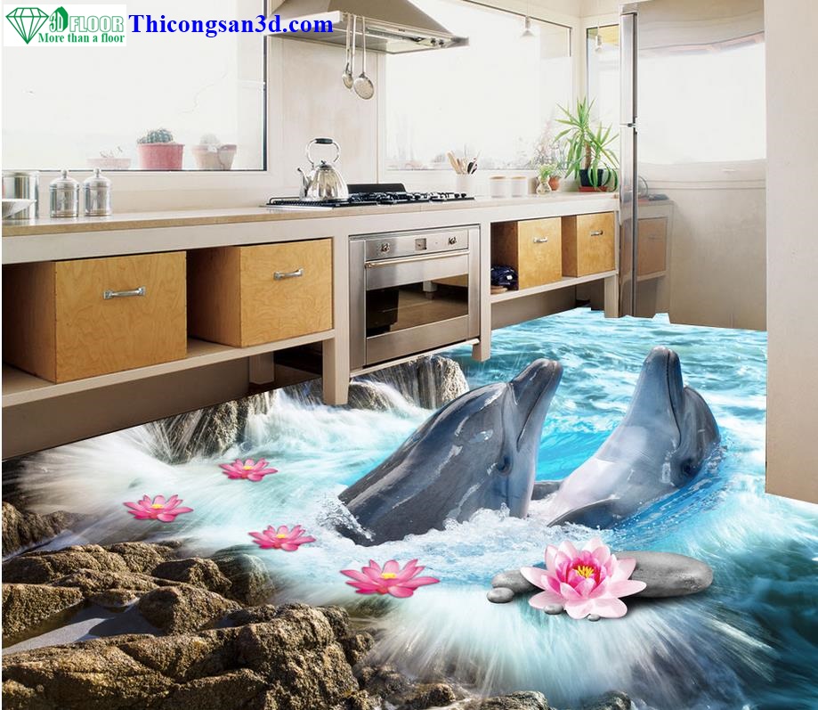 Phòng bếp với cá heo