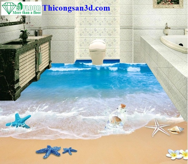 Mẫu Sàn 3D bãi biển