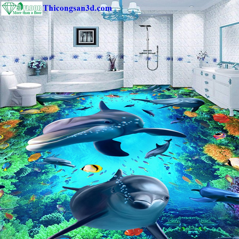 Mẫu sàn 3D đại dương 
