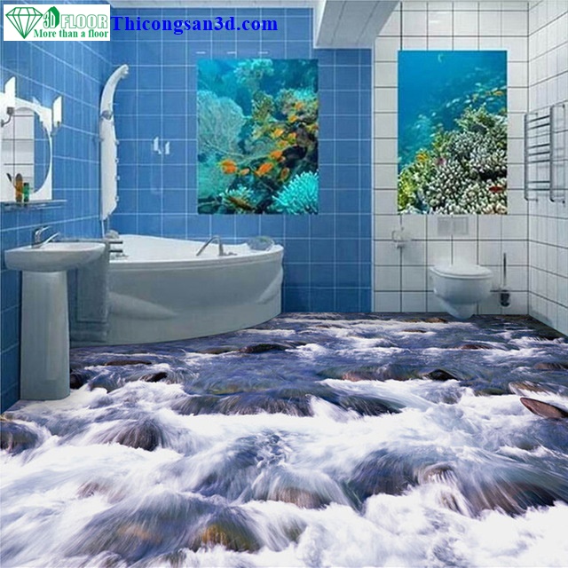 Thi công sàn 3D