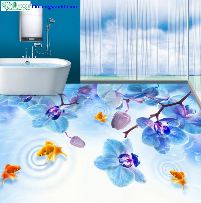 thi công sàn 3D